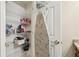 Walk-in storage closet with metal shelving ideal for organizing household items at 3481 Lakeside Ne Dr # 2203, Atlanta, GA 30326