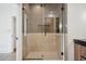 Beautiful bathroom features a glass shower door and modern tile work at 1570 Flat Shoals Se Rd # 4, Atlanta, GA 30316