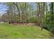 Scenic backyard with mature trees providing shade and privacy at 3097 Sycamore Ln, Marietta, GA 30066