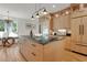 Spacious kitchen with granite countertops, a large island, stainless steel appliances, and hardwood floors at 1211 Oakdale Ne Rd, Atlanta, GA 30307