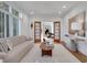 Comfortable living room with hardwood floors, modern decor, and large windows at 1211 Oakdale Ne Rd, Atlanta, GA 30307