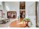 Bright living room showcasing hardwood floors, high ceilings, and seamless access to the dining area at 1250 Edgebrook Ln, Snellville, GA 30078