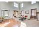 Elegant living area with natural light, plush carpeting, and stylish decor at 1250 Edgebrook Ln, Snellville, GA 30078