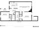 Layout of the house shows kitchen, bedrooms, bathrooms, living and dining room, and veranda at 6113 Princeton Ave, Morrow, GA 30260