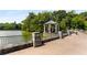 View of a pond and gazebo within a lush park with walking paths at 1311 Berwick Ne Ave, Atlanta, GA 30306