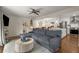 Spacious living room open to the kitchen and dining area, creating a welcoming atmosphere at 2322 Poplar Springs Ne Dr, Brookhaven, GA 30319