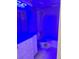 Compact bathroom with a vanity, toilet, and a shower-tub combination at 136 Rue Fontaine, Lithonia, GA 30038