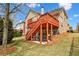 Backyard view featuring a well-maintained deck with stairs at 426 Vera Park Pl, Alpharetta, GA 30022