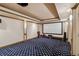 Home theater room with projector screen, star-patterned carpet and recessed lighting at 426 Vera Park Pl, Alpharetta, GA 30022