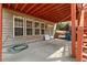 Covered outdoor patio with a view of backyard at 426 Vera Park Pl, Alpharetta, GA 30022