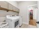 Bright laundry room with modern appliances, ample storage, and access to a walk-in closet at 432 Horizon Trl, Canton, GA 30114
