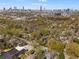 Panoramic aerial view of a city skyline surrounded by lush trees and green spaces at 1054 Euclid Ne Ave, Atlanta, GA 30307
