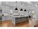 Gourmet kitchen with marble island, stainless steel appliances, and ample cabinet space at 1054 Euclid Ne Ave, Atlanta, GA 30307