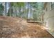 View of backyard with a deck, landscaping and tree coverage at 1512 Daniel Ln, Lawrenceville, GA 30046