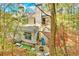 View of home featuring backyard patio with a grill, fire pit and seating area at 3075 Camden Way, Alpharetta, GA 30005