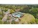 Aerial view of community amenities including swimming pool, tennis courts, and clubhouse at 4783 Deer Chase, Powder Springs, GA 30127