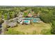 Aerial view of community pool, tennis courts and surrounding wooded area at 4783 Deer Chase, Powder Springs, GA 30127