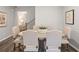 Elegant dining room with a rustic table, comfortable chairs, and stylish decor accents at 5607 Hislop Ln # 80, Mableton, GA 30126