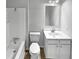 Updated bathroom with vanity and tub/shower combination at 4425 Amy Rd, Snellville, GA 30039