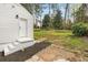 Backyard featuring green space, newly laid mulch, and steps to a back entrance at 2007 Glenwood Se Ave, Atlanta, GA 30316