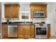 Well-lit kitchen with wooden cabinets, stainless steel appliances, and granite countertops at 2007 Glenwood Se Ave, Atlanta, GA 30316