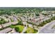 Stunning aerial shot of a well-planned community with manicured green spaces and tree-lined streets at 4934 Wyeth Way, Johns Creek, GA 30022