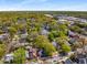 An aerial view of a neighborhood with mature trees and a mix of residential homes near green space at 73 Waddell Ne St, Atlanta, GA 30307