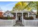 Charming home featuring a welcoming front porch, white picket fence, and manicured landscaping at 73 Waddell Ne St, Atlanta, GA 30307