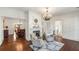 Bright living room with hardwood floors, fireplace and adjacent dining room at 73 Waddell Ne St, Atlanta, GA 30307