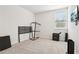 Empty bedroom with neutral carpet, natural light and a television mounted on the wall at 139 Rushing View Gln, Dallas, GA 30157