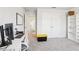 Bedroom featuring neutral paint, plush carpet, and a closet for storage at 139 Rushing View Gln, Dallas, GA 30157