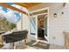 Charming deck with grill, and a view into the kitchen through glass panel doors at 139 Rushing View Gln, Dallas, GA 30157
