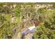 Aerial view of the house, backyard and golf course at 4449 Lashley Dr, Tucker, GA 30084