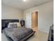 Contemporary bedroom, featuring a platform bed and easy access to the hallway at 900 River Vista Dr, Atlanta, GA 30339