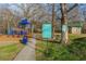 Enjoy the community playground with a covered play area, swings and benches at 1384 Doublegate Dr, Brookhaven, GA 30319