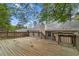 Exterior view of the back deck, great for outdoor entertaining and relaxation at 2199 Summertown Dr, Norcross, GA 30071