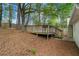 Relaxing backyard with a wooden deck perfect for outdoor entertaining and relaxation at 2199 Summertown Dr, Norcross, GA 30071
