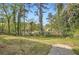 The backyard has mature trees and a lush green lawn, offering a peaceful outdoor space at , Atlanta, GA 30311
