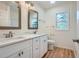Well-lit bathroom with double sinks, quartz countertops, and new light fixtures at , Atlanta, GA 30311