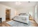 Spacious bedroom with a large bed, new wood floors, and a closet with organizers at , Atlanta, GA 30311