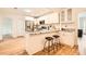 Open-concept kitchen featuring a center island with seating and modern finishes at , Atlanta, GA 30311