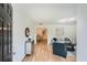 Inviting view from entry showing hardwood flooring, modern furniture, and stylish decorations at , Atlanta, GA 30311
