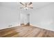 Bedroom with ceiling fan and closet at 240 Thornton Dr, Fayetteville, GA 30214