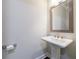 Simple pedestal sink in a powder room at 5010 Towneship Creek Rd, Roswell, GA 30075