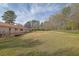 Expansive backyard with mature trees and a well-maintained lawn at 6690 Pine Ridge Cir, Cumming, GA 30041