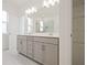 Elegant bathroom boasts a double vanity, ample storage, and a well-lit mirror, blending functionality and style at 4212 Adler Cir, Buford, GA 30519