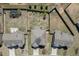 Overhead aerial view showing the layout of the home, backyard, and neighboring properties at 4685 Orchard View Way, Cumming, GA 30028