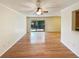 Bright living room featuring hardwood floors and sliding glass doors to outdoor space at 3301 Henderson Mill Rd # 1, Atlanta, GA 30341