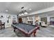 Finished basement featuring a pool table, games, slate floors, and ample space for entertaining at 2962 Norman Cir, Duluth, GA 30096