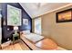 Bedroom featuring a built-in bed with storage and decorations at 2962 Norman Cir, Duluth, GA 30096